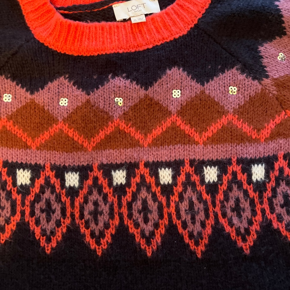 Womens sweater beautiful design at collar